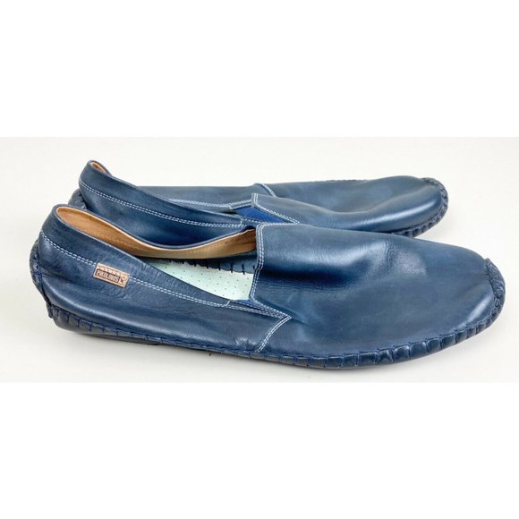 Pikolinos Jerez Mens Size 15.5 Driving Loafers Blue (not Original Insoles) EUC
